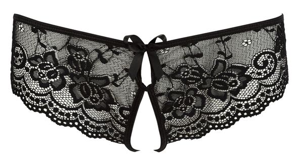 Cottelli Collection - Spitzenslip offen schwarz