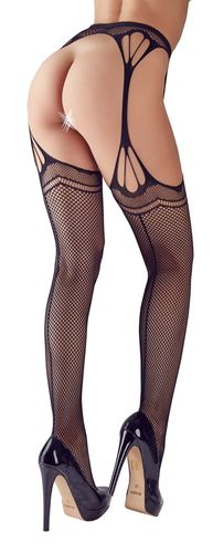 Cottelli Collection - Straps und Strümpfe schwarz Cottelli Collection - Straps und Strümpfe schwarz