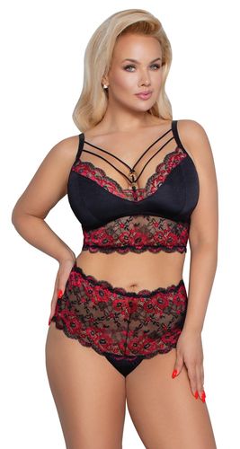 Cottelli Collection - Dessous Set schwarz-rot