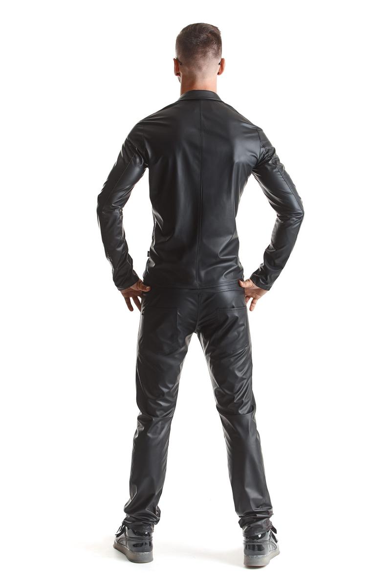 Regnes Fetish Planet - Mesh-Wetlook Jacke schwarz Regnes Fetish Planet - Mesh-Wetlook Jacke schwarz – Produktbild 5