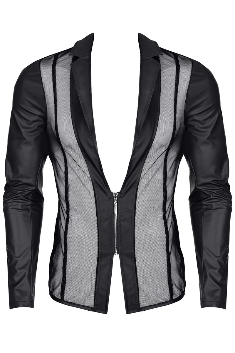 Regnes Fetish Planet - Mesh-Wetlook Jacke schwarz Regnes Fetish Planet - Mesh-Wetlook Jacke schwarz – Produktbild 6