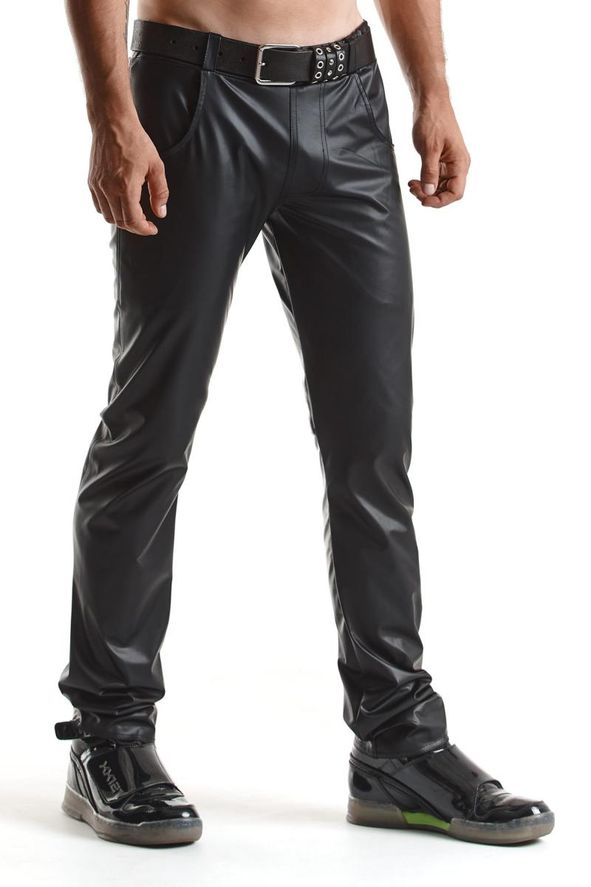 Regnes Fetish Planet - Lange Wetlook Herren Hose schwarz Regnes Fetish Planet - Lange Wetlook Herren Hose schwarz