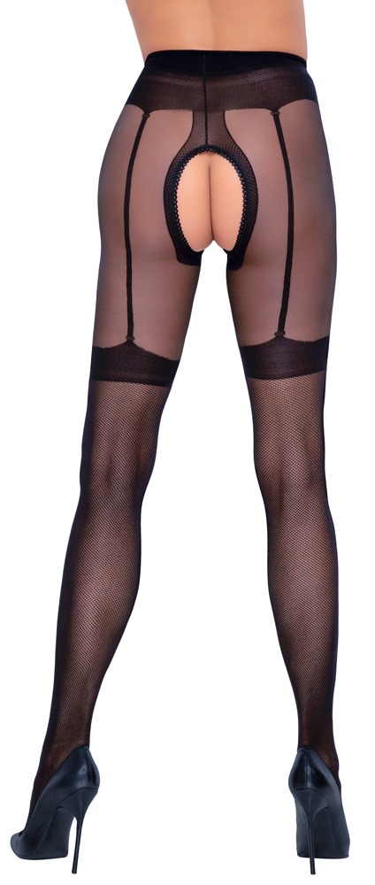 Cottelli Legwear - Strumpfhose overt schwarz