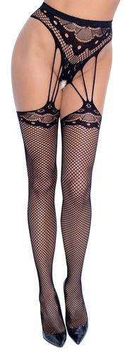 Cottelli Legwear - Strapsstrumpfhose schwarz Cottelli Legwear - Strapsstrumpfhose schwarz