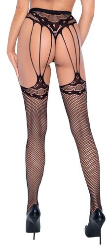Cottelli Legwear - Strapsstrumpfhose schwarz Cottelli Legwear - Strapsstrumpfhose schwarz