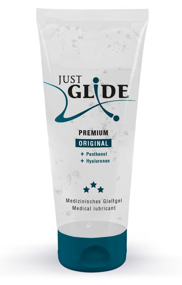 Just Glide - Premium Gleitgel mit Hyaluron und Panthenol 200ml Just Glide - Premium Gleitgel mit Hyaluron und Panthenol 200ml