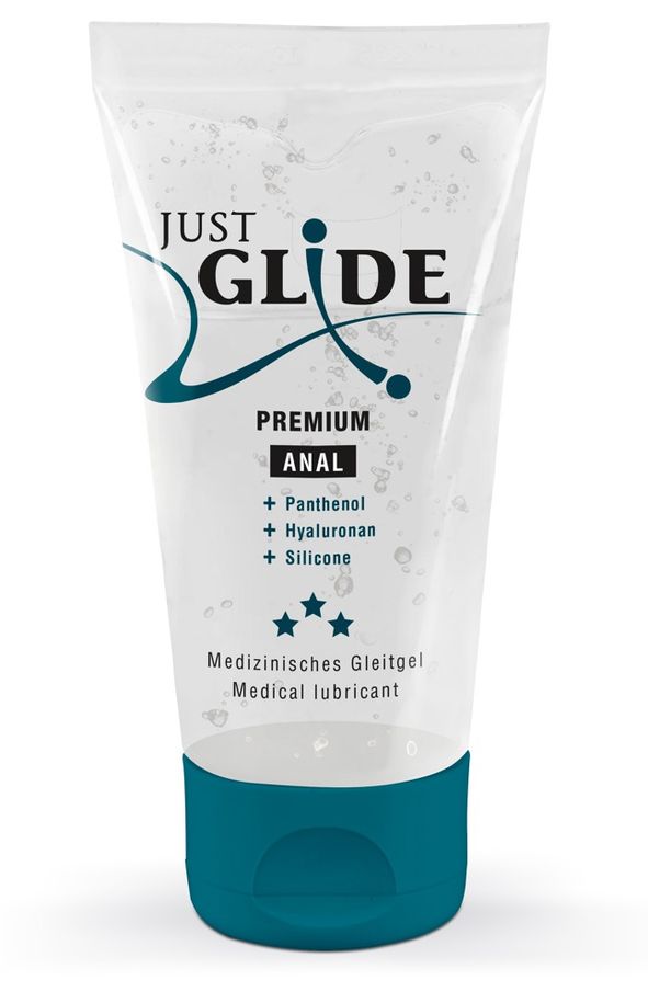 Just Glide - Premium Anal Gleitgel mit Hyaluron und Panthenol 50ml Just Glide - Premium Anal Gleitgel mit Hyaluron und Panthenol 50ml