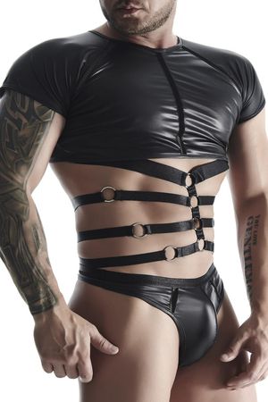 Regnes Fetish Planet - Wetlook Shirt mit Body-Harness Regnes Fetish Planet - Wetlook Shirt mit Body-Harness
