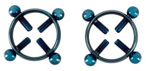 Bad Kitty - Blue Moon Edelstahl-Nippelklemmen Bad Kitty - Blue Moon Edelstahl-Nippelklemmen