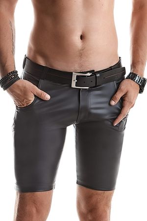 Regnes Fetish Planet - Lange Wetlook Herren-Shorts Regnes Fetish Planet - Lange Wetlook Herren-Shorts