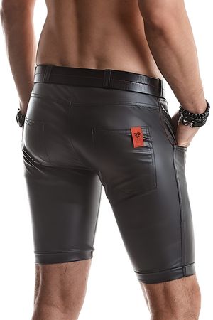 Regnes Fetish Planet - Lange Wetlook Herren-Shorts Regnes Fetish Planet - Lange Wetlook Herren-Shorts