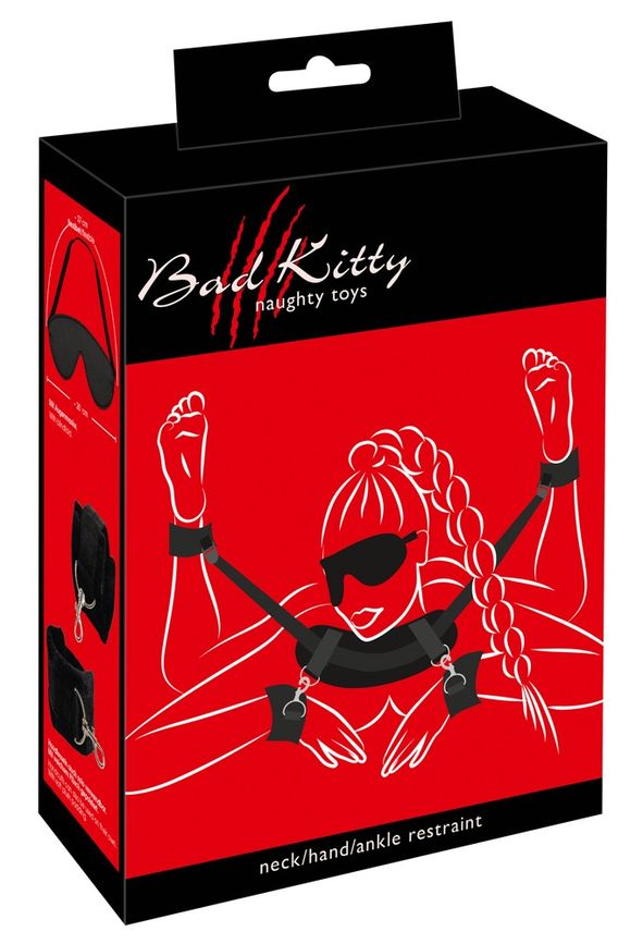Bad Kitty - Hand-Fuß-Nacken Fessel-Set
