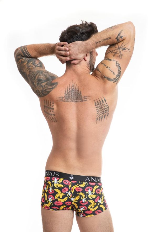 Anais - Herren-Boxer mit Bananen-Kussmund-Muster aus weichen Material