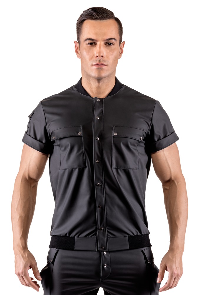 Svenjoyment - Herren-Hemd im Blouson-Style mit Taschen im edlem Mattlook Svenjoyment - Herren-Hemd im Blouson-Style mit Taschen im edlem Mattlook – Produktbild 3