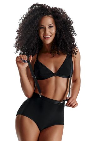 Demoniq - Clubwear Set aus weichem Material mit Gummibändern Demoniq - Clubwear Set aus weichem Material mit Gummibändern