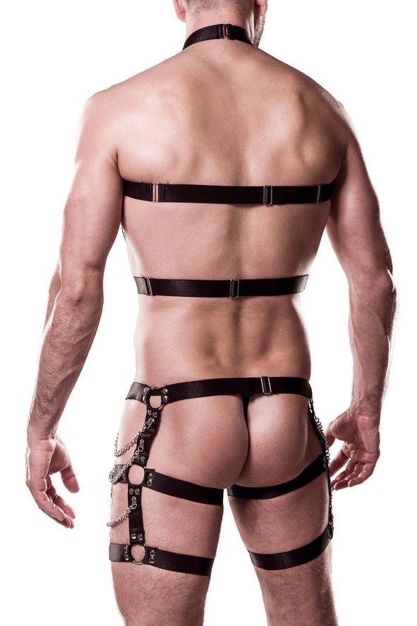 Grey Velvet - Herren Clubwear-Set mit String Grey Velvet - Herren Clubwear-Set mit String