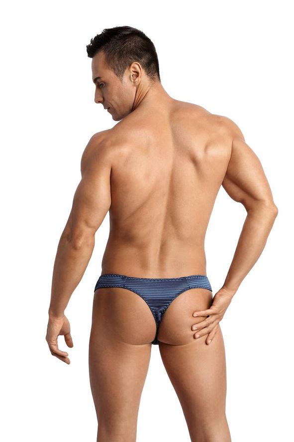 Anais - Herren String aus feinem Netz-Material gestreift Anais - Herren String aus feinem Netz-Material gestreift