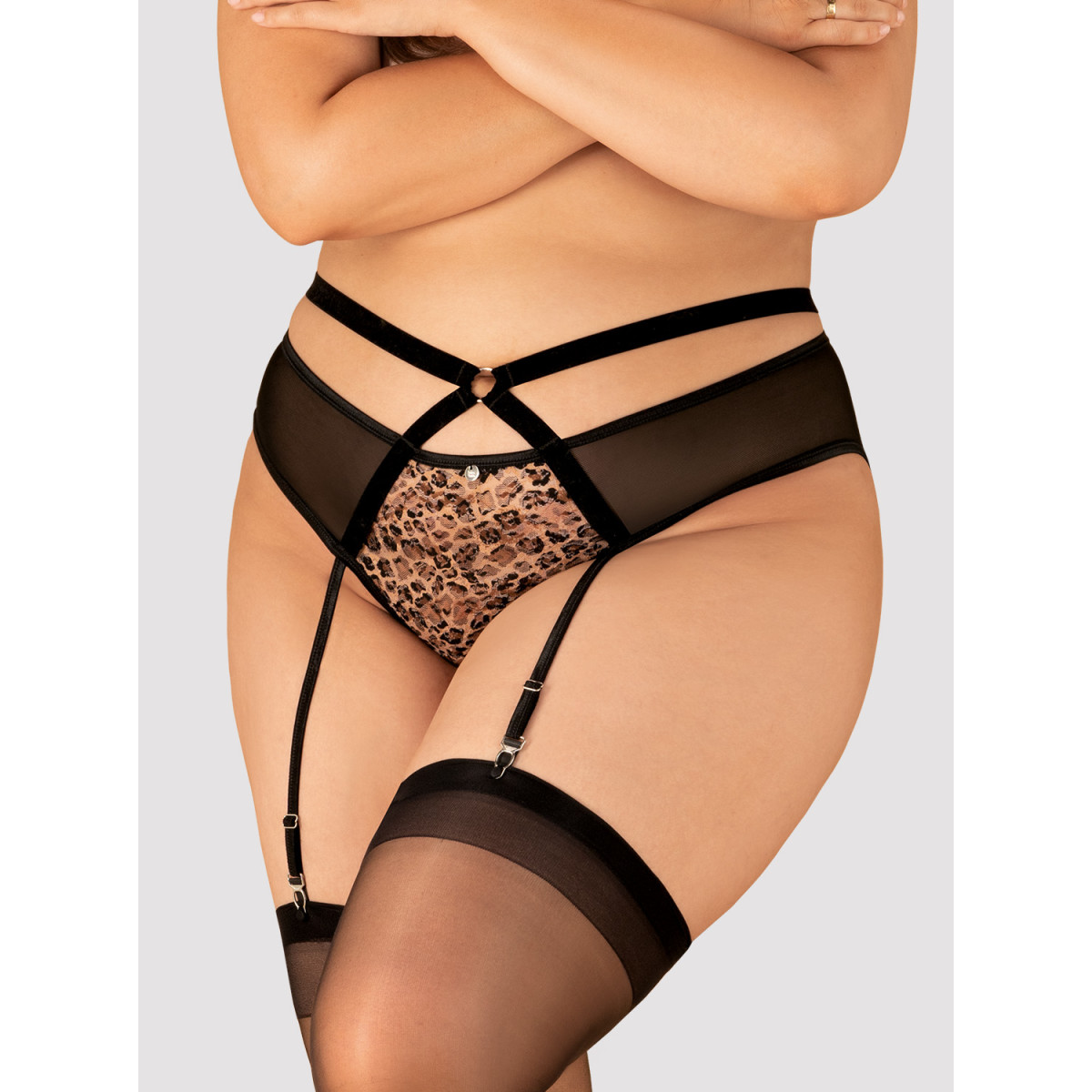 Obsessive - Strapsgürtel Leoparden Look Obsessive - Strapsgürtel Leoparden Look – Produktbild 7