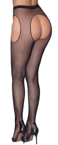 Cottelli Collection - Straps-Strumpfhose mit Glitzersteine Cottelli Collection - Straps-Strumpfhose mit Glitzersteine
