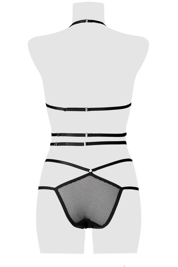 Zugeschnürt - Clubwear Set für Frauen Zugeschnürt - Clubwear Set für Frauen