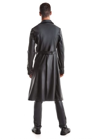 Regnes Fetish Planet - Herren Mantel im edlen Matt-Look