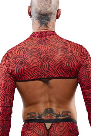Regnes Fetish Planet - Crop Top im Zebramuster Regnes Fetish Planet - Crop Top im Zebramuster
