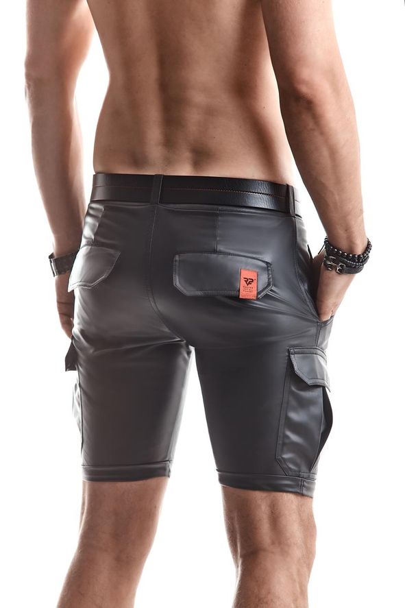 Regnes Fetish Planet - Wetlook Shorts mit Taschen