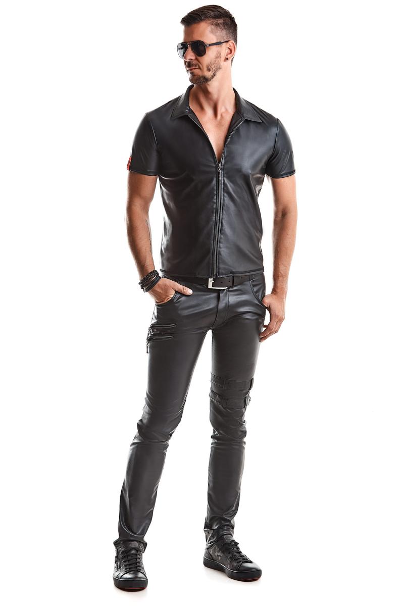 Regnes Fetish Planet - Wetlook Polo-Shirt  – Produktbild 4