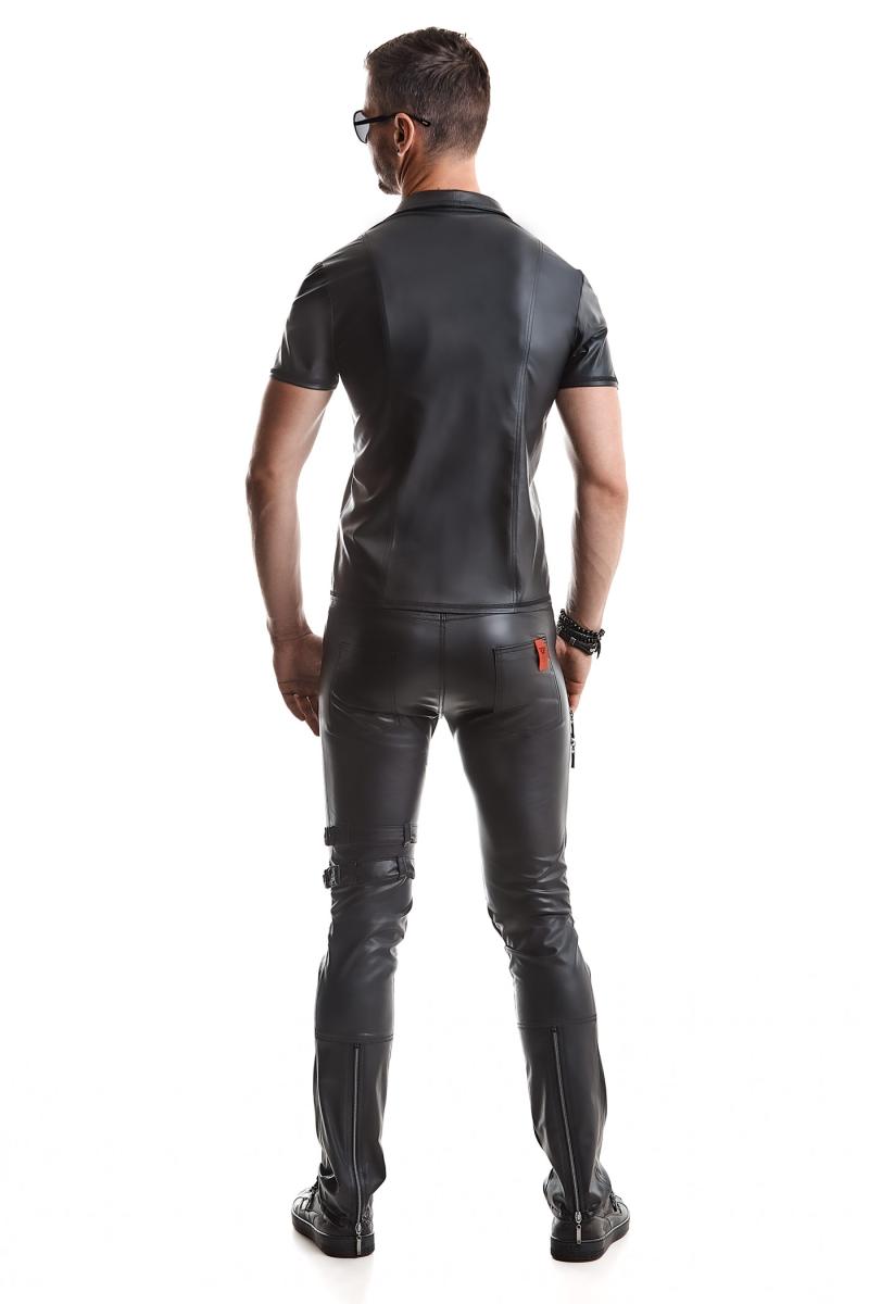 Regnes Fetish Planet - Wetlook Polo-Shirt  – Produktbild 5