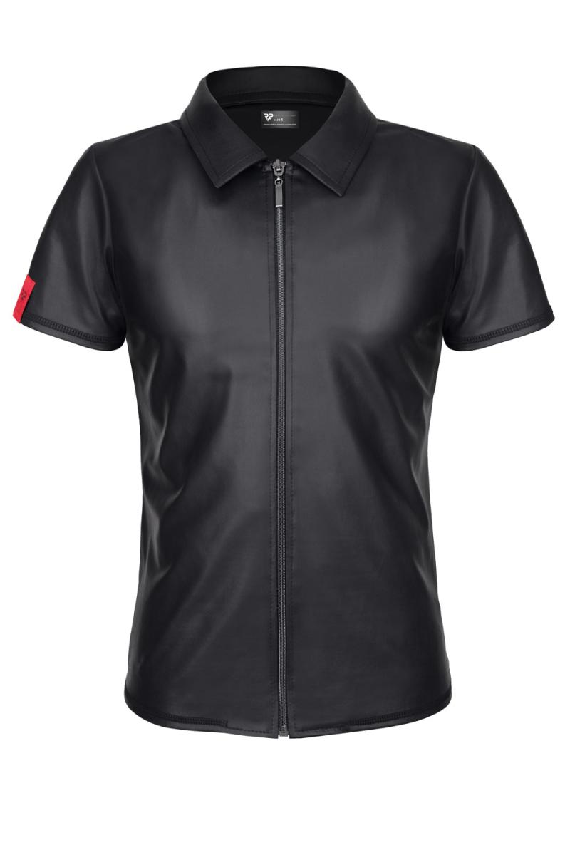 Regnes Fetish Planet - Wetlook Polo-Shirt  – Produktbild 6