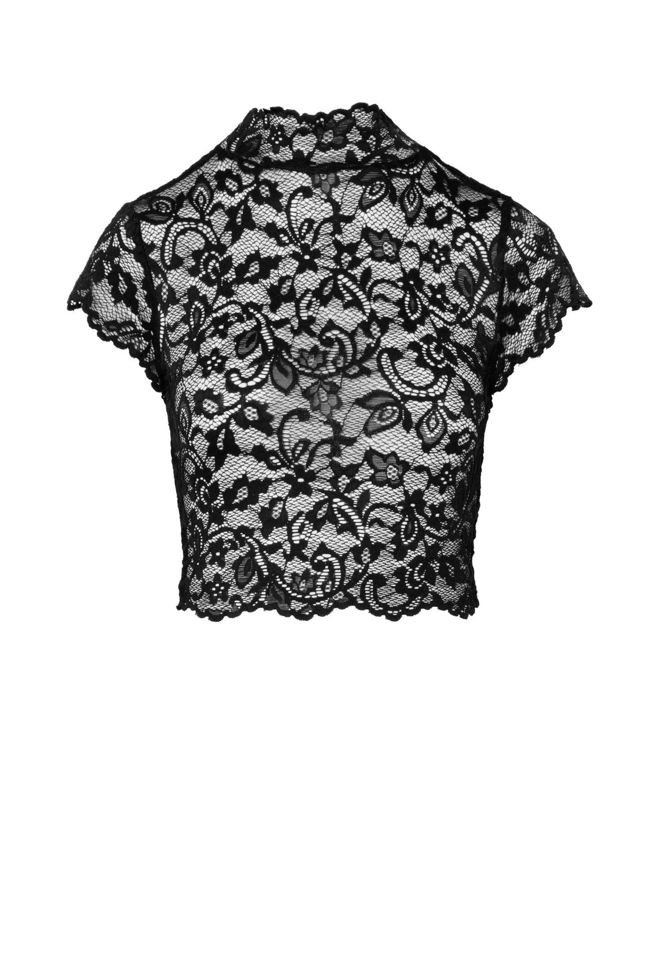Noir Handmade - Crop Top aus Spitze Noir Handmade - Crop Top aus Spitze – Produktbild 4