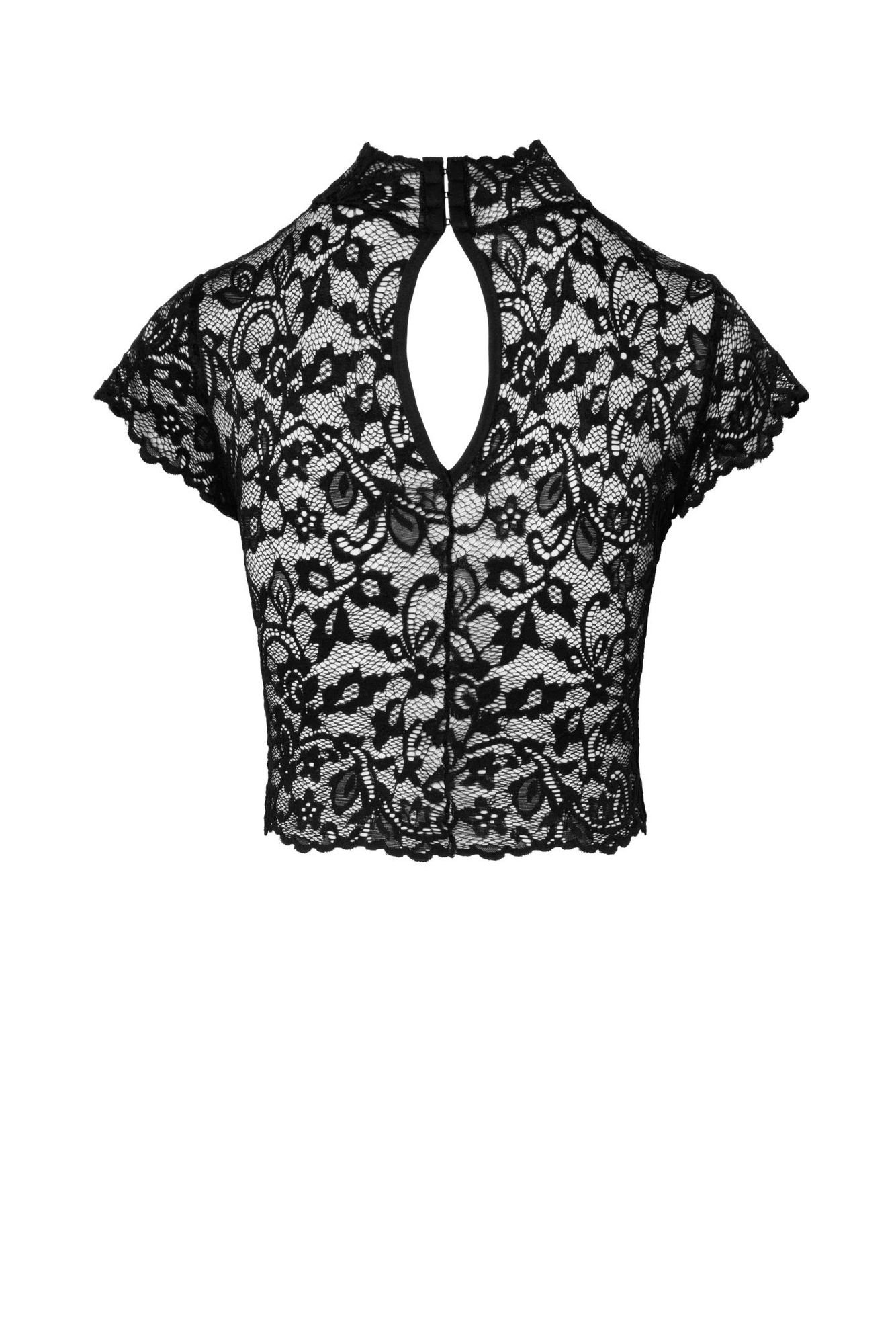 Noir Handmade - Crop Top aus Spitze Noir Handmade - Crop Top aus Spitze – Produktbild 5