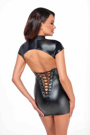 Noir Handmade - Wetlook Minikleid