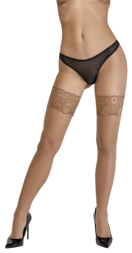 Cottelli Collection - Halterlose Strümpfe Nude