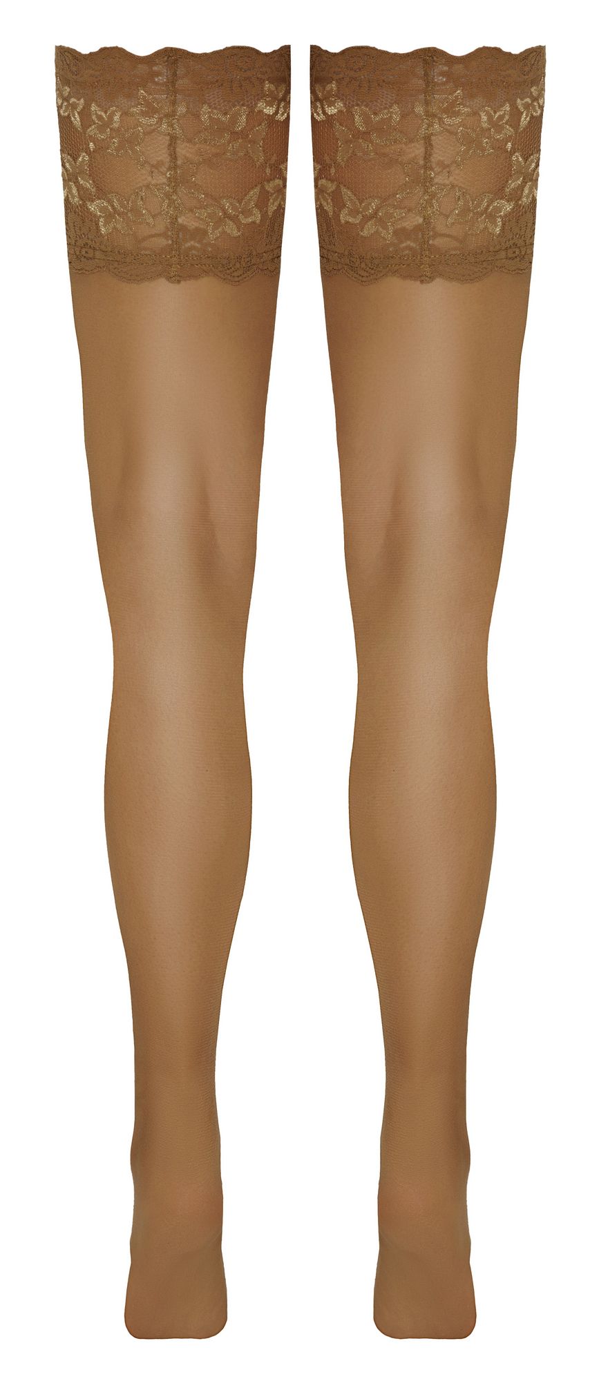 Cottelli Collection - Halterlose Strümpfe Nude mit breiter Spitze Cottelli Collection - Halterlose Strümpfe Nude mit breiter Spitze – Produktbild 5
