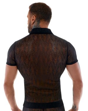 Svenjoyment - Kurzarm Spitzenhemd Svenjoyment - Kurzarm Spitzenhemd