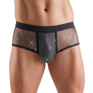 Svenjoyment - Glitzer Pants mit Netzeinsätze Svenjoyment - Glitzer Pants mit Netzeinsätze