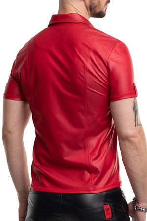 Regnes Fetish Planet - Polo Shirt im Wetlook