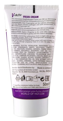 Hot - V-Activ Vulva Cream mit CBD