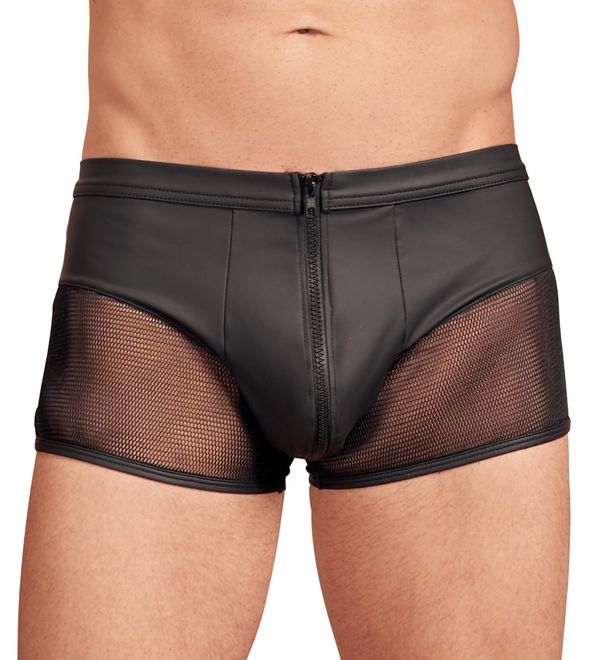 NEK - Short im Mattlook mit Netz-Elemente