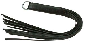 Lederpeitsche mehrschwänzig 45 cm schwarz Lederpeitsche mehrschwänzig 45 cm schwarz