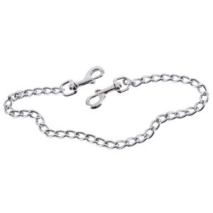 Metallkette 50 cm mit Karabinern silber Metallkette 50 cm mit Karabinern silber