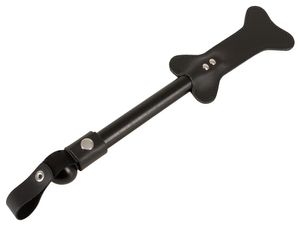 Leder-Paddel Hundeknochen schwarz Leder-Paddel Hundeknochen schwarz