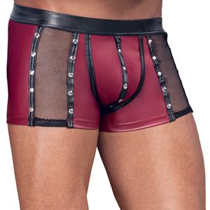 Herren Pants mit Netzeinsätzen und Nieten rot