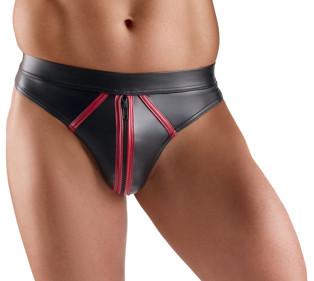 Svenjoyment - Herren Wetlook-Riostring mit Reißverschluss
