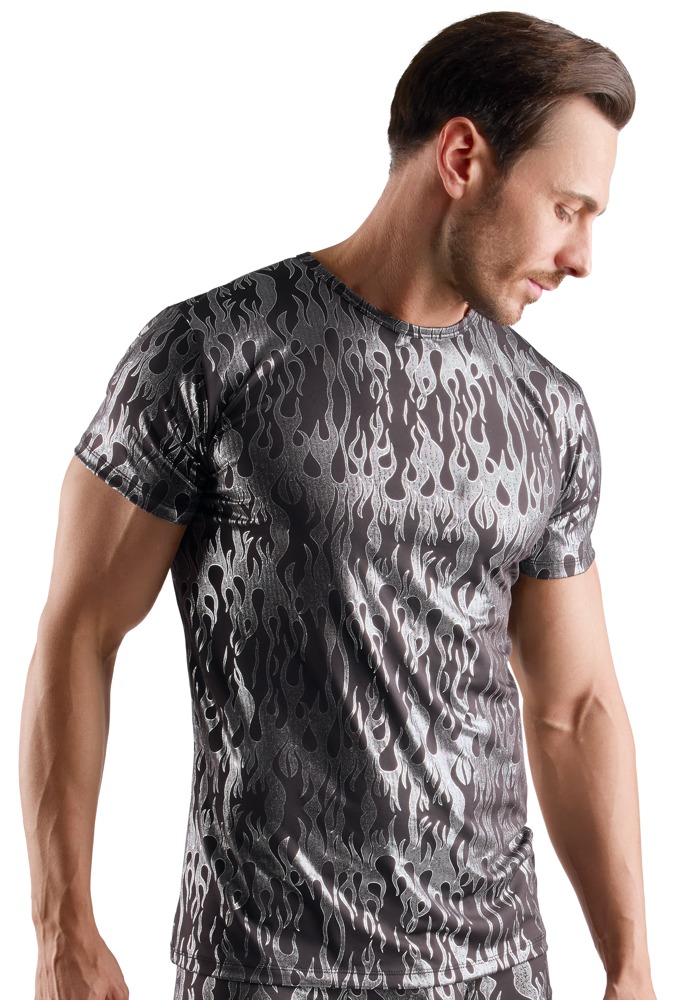 Svenjoyment - Herren T-Shirt mit Flammen-Print