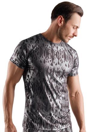 Herren T-Shirt mit Flammen-Print Herren T-Shirt mit Flammen-Print