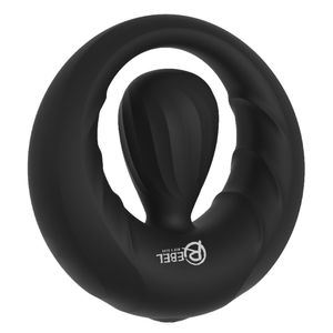 Vibro-Penisring mit Stimulator schwarz Vibro-Penisring mit Stimulator schwarz