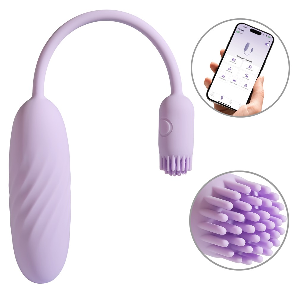 SVAKOM - Plume Bullet-Vibrator mit Bürstchen SVAKOM - Plume Bullet-Vibrator mit Bürstchen