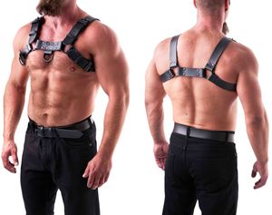 Leder Brust Harness schwarz Leder Brust Harness schwarz